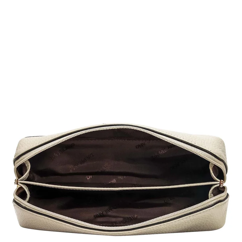 Da Milano Khaki Wax Leather Multi Pouch - Khaki  | Best Price UAE